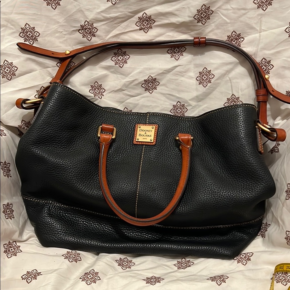 Dooney & Bourke Black Leather Tote Bag